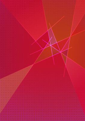 Abstract red geometric background with lines