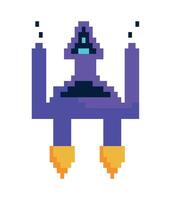 battle ship pixels games isolated icon vector