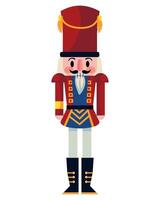 christmas nutcracker illustration design isolated vector