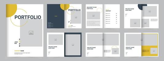 Portfolio Design Template, Architecture Portfolio or Real estate portfolio or Project Portfolio template brochure vector