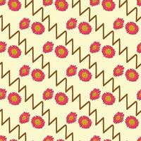 Daisies In Chains Seamless Pattern Design vector