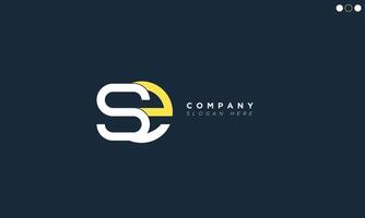 SE Alphabet letters Initials Monogram logo vector