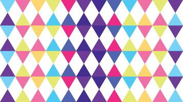 A colorful pattern with triangles on it vector