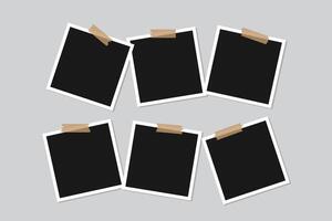 Collage art template attractive design vector