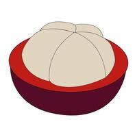 Fresh Mangosteen Icon for Digital Use vector