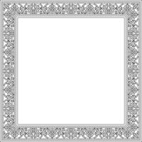 square black contour border, frame, Pompeii. Rectangle Neopolitan ornament. Art of Ancient Rome. Template for stained glass vector