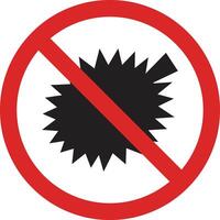 No durian sign . No durian allowed prohibition sign . No durian fruit icon vector