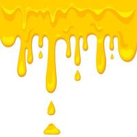 cheese pattern drips of melted cheese with drops vector