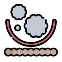 A cloud is sitting on a piece of wood vector