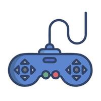 A game controller with a cord attached to it vector