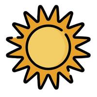 Sun icon illustration design vector