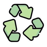 Recycle icon illustration vector