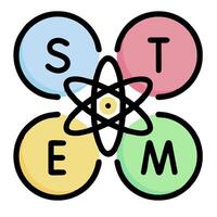 Stem science logo vector