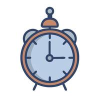 An alarm clock on a white background vector