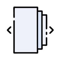 A white box with a white background vector