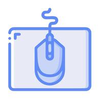 A computer mouse is shown on a white background vector