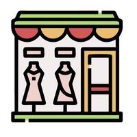 A store with clothes on display vector