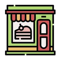 Cake shop icon illustration vector