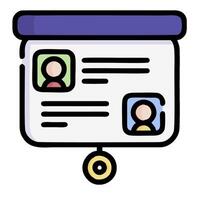 A person is holding a document with a picture on it vector