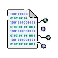 Binary Code Icon Illustration vector