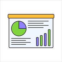 Presentation Display Icon Illustration vector