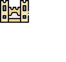 A castle icon on a white background vector