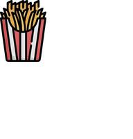 French fries icon illustration vector
