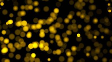 Yellow Bokeh With Dark Background photo