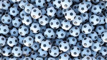 Black and White Soccer Ball With White Background photo