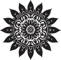 Mandala Silhouette Pattern Art vector