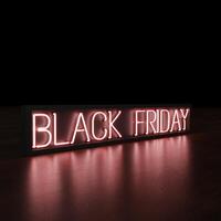 Red Black Friday Realistic Neon photo