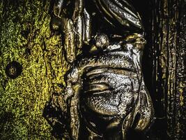 The abstract art design background of grease coated on steel machine, photo