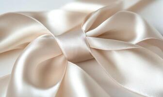 A ribbon is shown in a close up, with the ribbon's texture photo