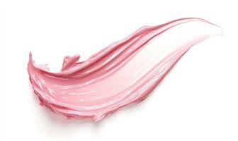 A pink liquid is flowing out of a tube photo