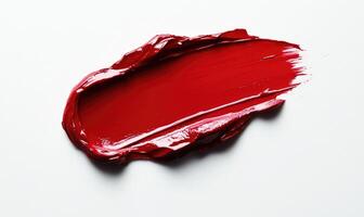 Lipstick on white background photo