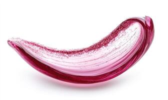 A pink object with a long, thin shape photo