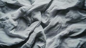 Abstract Wrinkled Fabric Texture in Shades of Gray photo