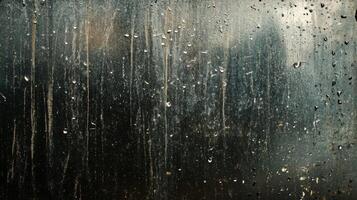 Grunge Texture with Water Drops on Black Surface photo