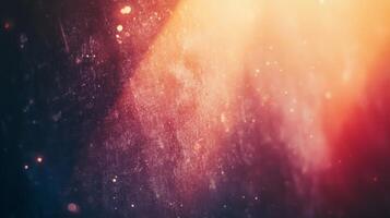 Abstract Gradient Background with Dusty Texture and Glowing Particles photo