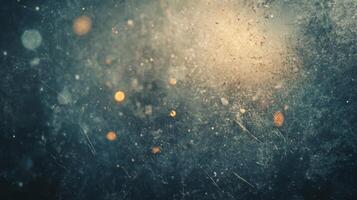 Abstract Blue and Gold Background with Texture and Light photo