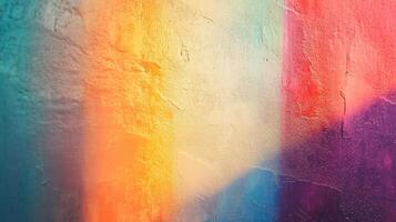 Abstract Textured Wall with Multicolored Paint Splashes photo