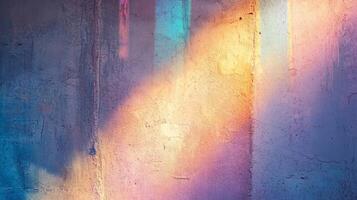 A Rough Concrete Wall Bathed in Light photo