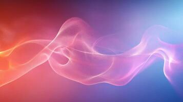 Abstract Wave of Light on Red and Blue Gradient Background photo