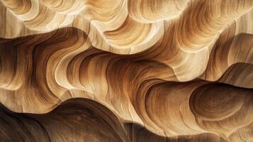 Abstract Wood Grain Pattern with Swirling Curves photo