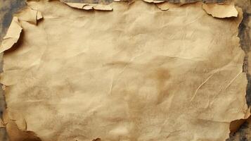 Aged, Wrinkled, and Torn Paper Texture photo