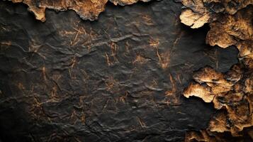 Close-up of a Crumpled and Burnt Paper Texture photo