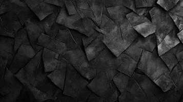 Black Abstract Geometric Pattern Made of Irregular Shapes photo