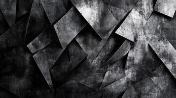 Abstract Dark Geometric Pattern with Grunge Texture photo