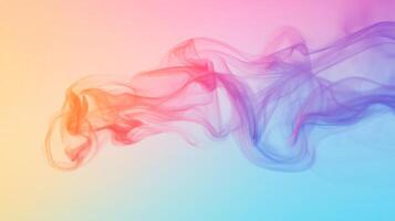 Abstract Colorful Smoke Swirls Against a Gradient Background photo
