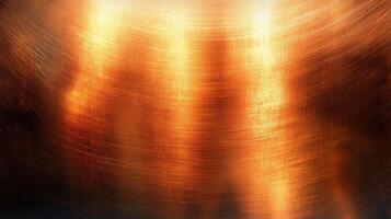 Abstract Close-Up of a Metallic Surface with Curved Lines and Light Reflecting photo